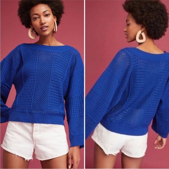Anthropologie Sweaters - Anthropologie Moth Reese Kimono Open Knit Wide Sleeve Sweater - Size S